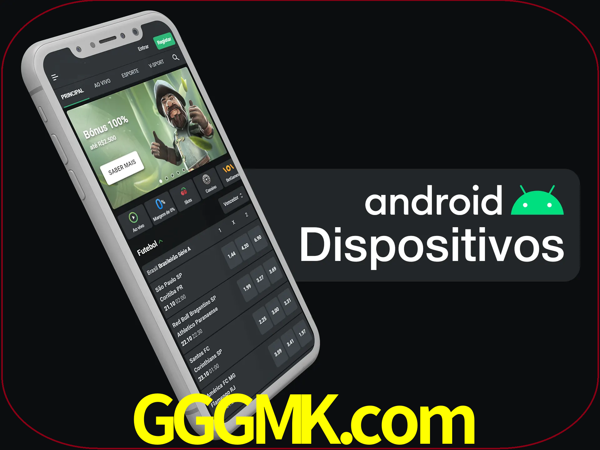 O aplicativo suporta a maioria de todos os dispositivos Android.