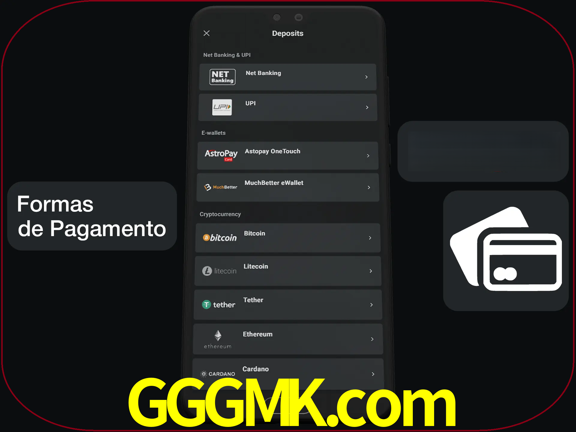 Escolha a forma de pagamento de sua preferência.